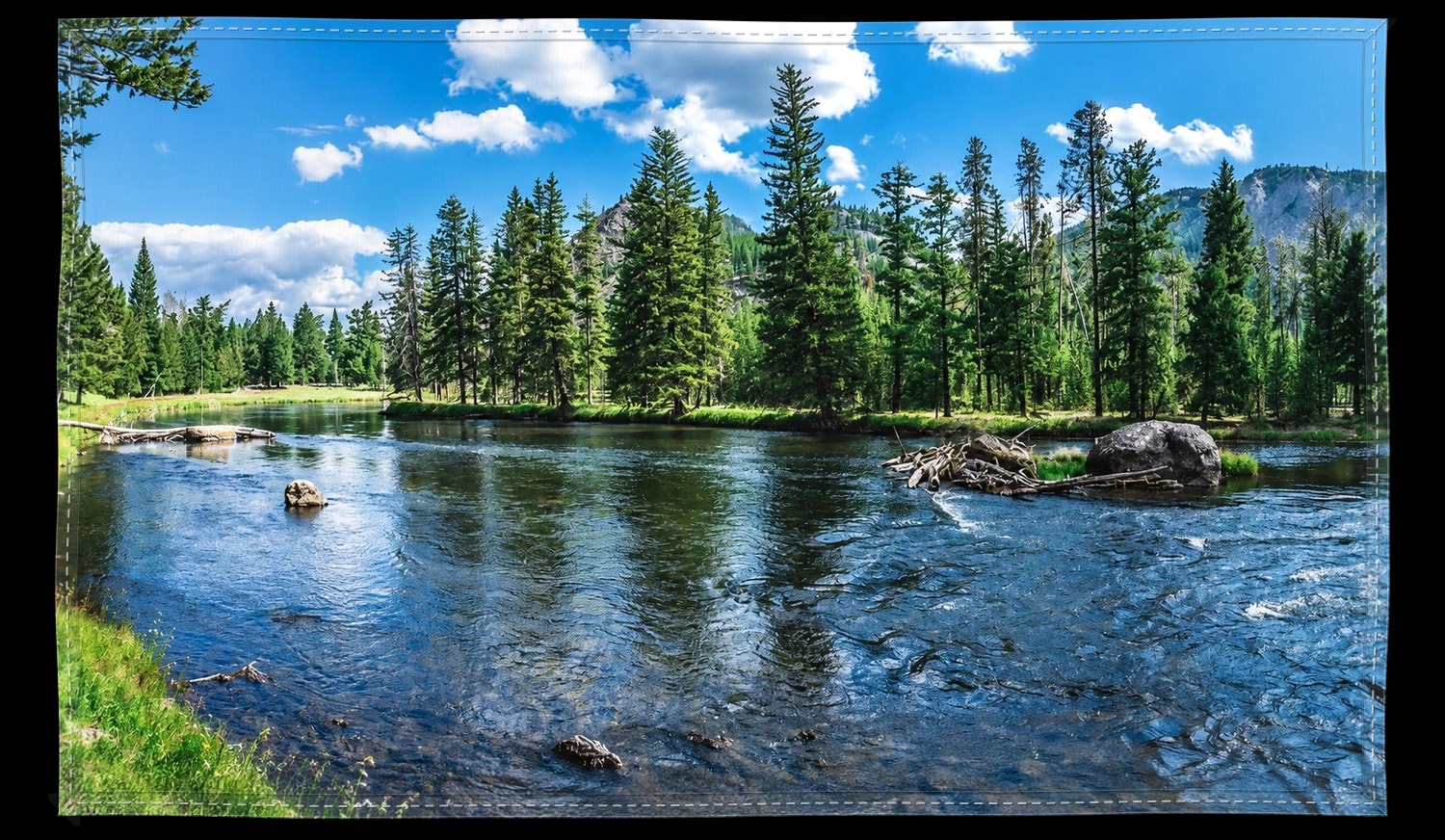 River Scene Flag