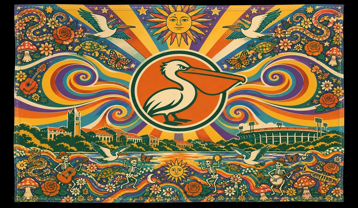Jam Band College Flag, The piece