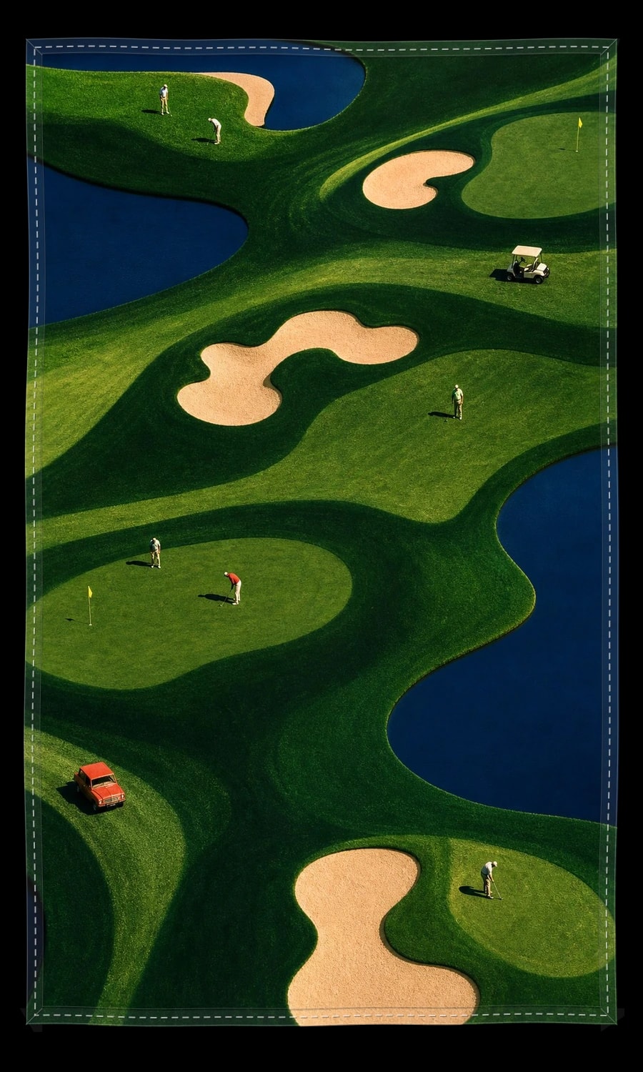 Aesthetic Golf Course Flag 2, The piece