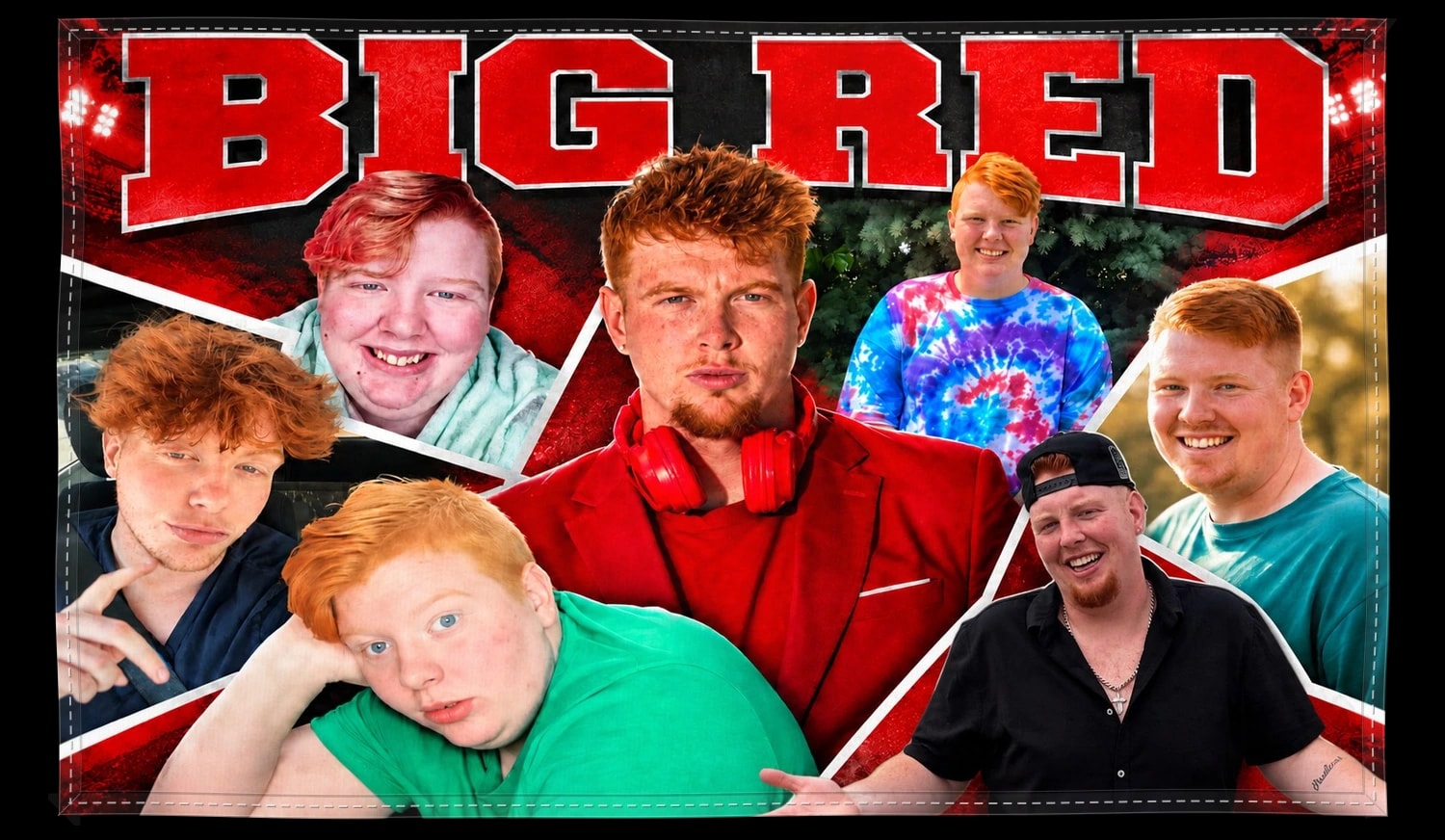 Big Red Collage Flag, The piece