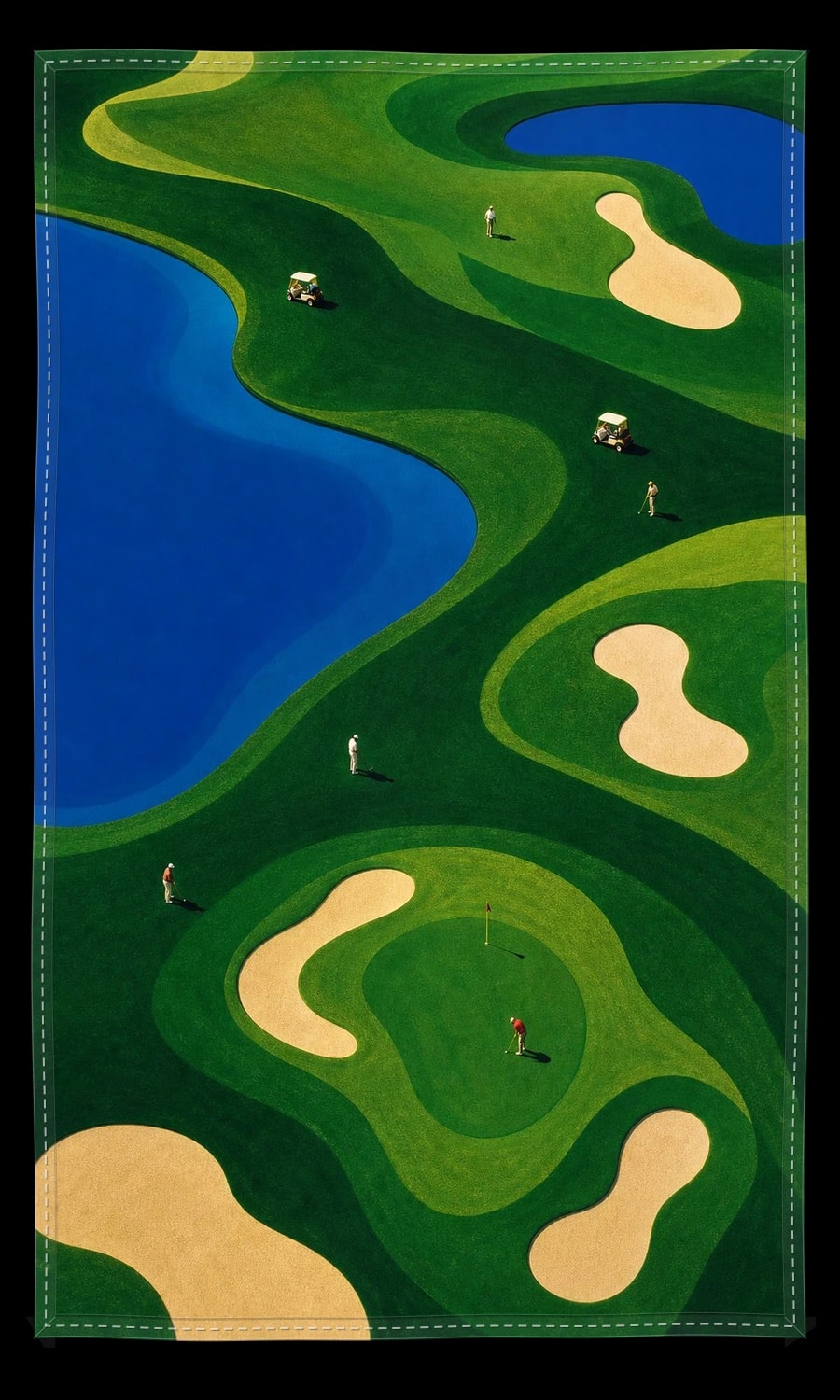 Aesthetic Golf Course Flag