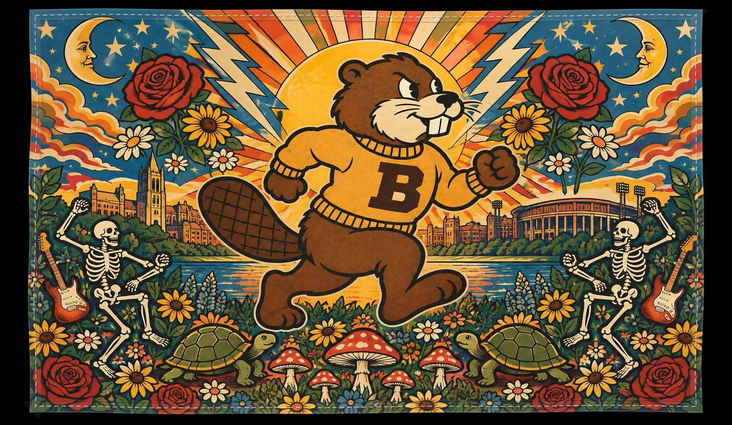 Beavers & Jam Band Flag, The piece